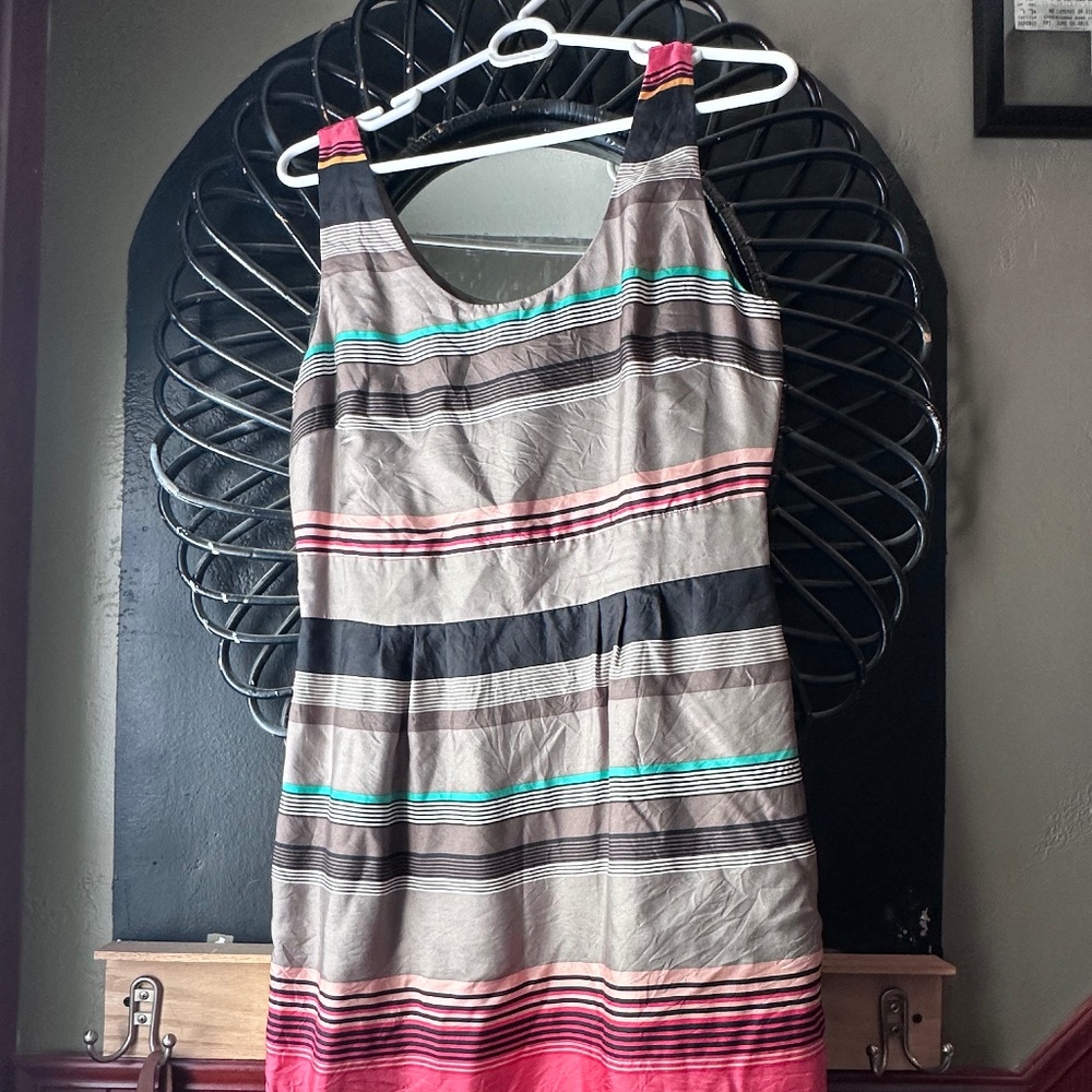 Banana Republic 100% Silk Sheath Midi Dress